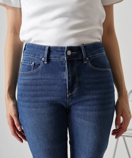 セール】.works ストレッチデニムスキニーパンツ（デニムパンツ