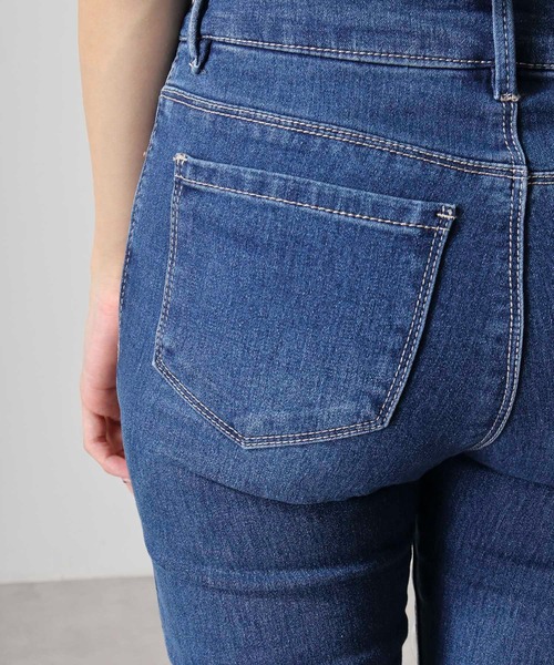 セール】.works ストレッチデニムスキニーパンツ（デニムパンツ