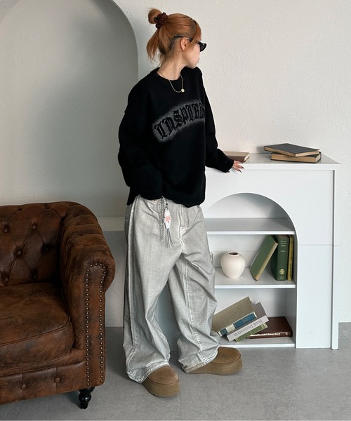 sedacle(セダクル)の「ダメージ加工ニット(ニット/セーター・メンズ・イエロー/ネイビー/ブラック/アイボリー・SMALL/MEDIUM/LARGE)」の16枚目の写真