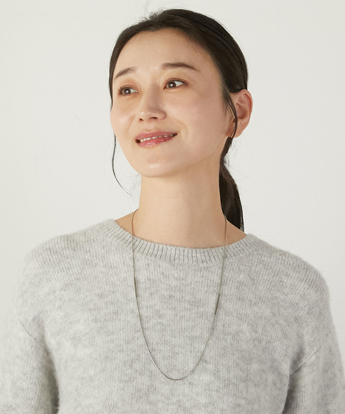 MELROSE claire（メルローズ クレール）の「【スエード×チェーン2本セットのネックレス】（ネックレス・レディース・ベージュ・FREE）」の6枚目の写真