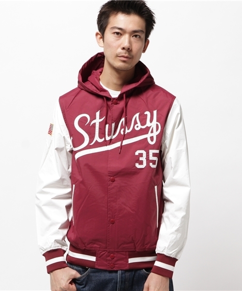 STUSSY（ステューシー）の「Squad Varsity III Jacket（ナイロン