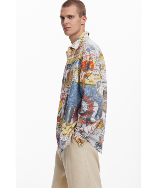 Desigual(デシグアル)の「ヒンドゥーコラージュシャツ(シャツ/ブラウス・メンズ・マルチ・L/M/S/XXL/XL)」の6枚目の写真