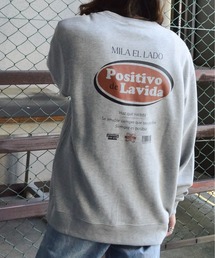 【MODISH GAZE】オーバルロゴ Positivo de Lavida 裏毛スウェット(CP)
