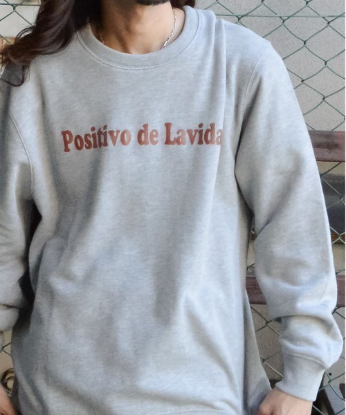 MODISH GAZE(モディシュガゼ)の「【MODISH GAZE】オーバルロゴ Positivo de Lavida 裏毛スウェット(CP)(スウェット・レディース・ブラック/杢グレー/ホワイト・L/M)」の14枚目の写真
