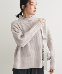 mokoモールモックネックニットプルオーバー