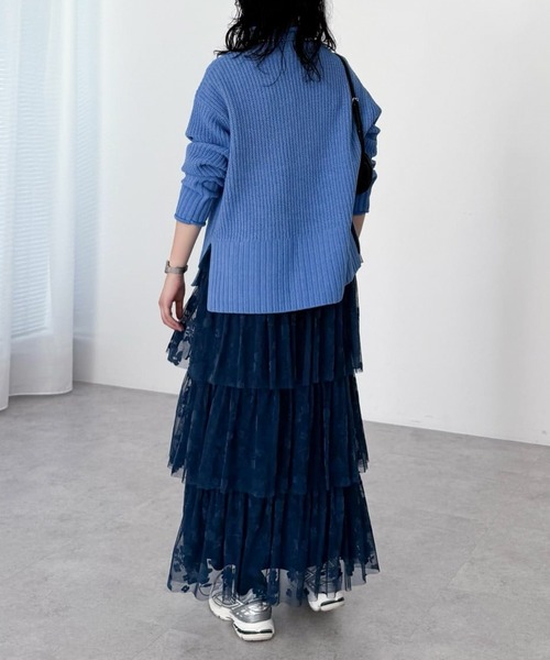 Green　Parks（グリーンパークス）の「mokoモールモックネックニットプルオーバー（ニット/セーター・レディース・イエロー/ホワイト系その他2/ブルー/グレー/その他7・FREE）」の14枚目の写真