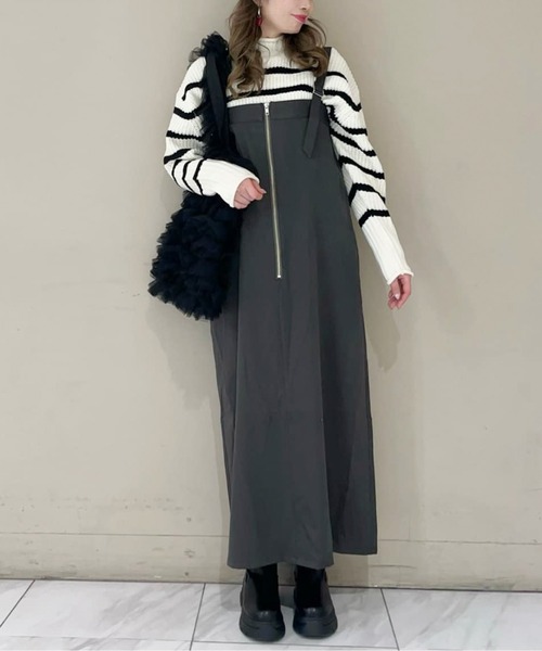 Green　Parks（グリーンパークス）の「mokoモールモックネックニットプルオーバー（ニット/セーター・レディース・イエロー/ホワイト系その他2/ブルー/グレー/その他7・FREE）」の17枚目の写真