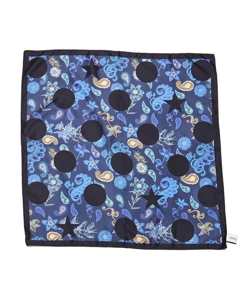 CONVERSE TOKYO（コンバーストウキョウ）の「STAR★ PAISLEY SCARF（バンダナ/スカーフ・レディース・ネイビー・FREE）」の7枚目の写真