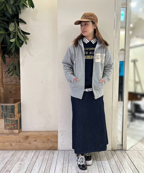 SNOOPY×OLD BETTY'S（スヌーピーカケルオールドベティーズ）の「SNP Sweat Full Zip Parka（パーカー・メンズ・杢グレー・M/L/S）」の2枚目の写真