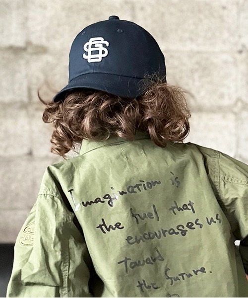 GROOVY COLORS（グルービーカラーズ）の「GROOVY Cap（キャップ・キッズ・ライトグレー/ネイビー・L/M）」の2枚目の写真