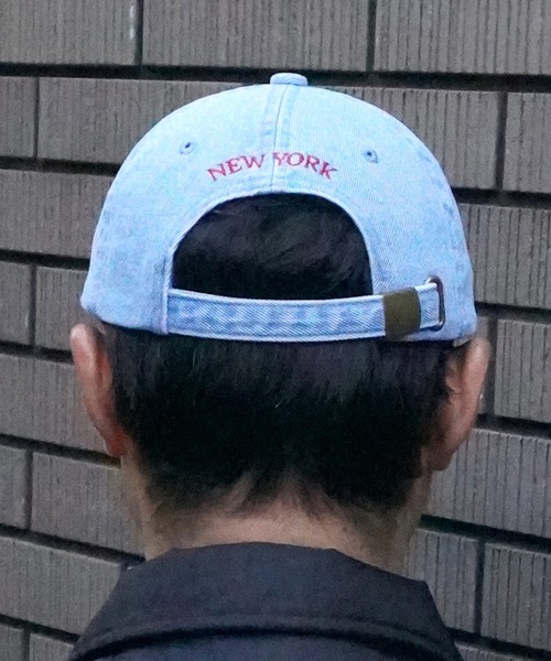 BROOKLYN OVERALL（ブルックリンオーバーオール）の「デニムウォッシュローキャップ（キャップ・メンズ・ネイビー/ブルー・FREE）」の4枚目の写真