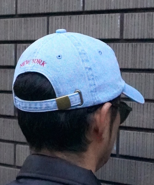 BROOKLYN OVERALL（ブルックリンオーバーオール）の「デニムウォッシュローキャップ（キャップ・メンズ・ネイビー/ブルー・FREE）」の5枚目の写真