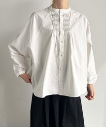 vent blanc（ヴァンブラン）の「vent blanc / ヴァンブラン キャンバスダック ピンタックデザインブラウス（シャツ/ブラウス）」