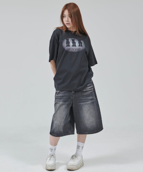 OY(オーワイ)の「『OY/オーワイ』 SHADOW ODOLLY TEE/シャドウオードリーティーシャツ(Tシャツ/カットソー・レディース・ホワイト/ブラック・XL/M)」の12枚目の写真