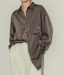 NEUNA | ワッシャーサテンベーシックシャツ(シャツ/ブラウス)