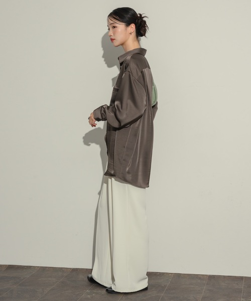 NEUNA（ヌナ）の「ワッシャーサテンベーシックシャツ（シャツ