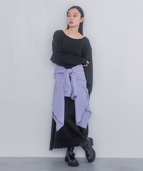 JEANASIS（ジーナシス）の「リメイクウラケルーズワンピース/318866（ワンピース・レディース・アイボリー/グレー/ブラック・FREE）」の22枚目の写真