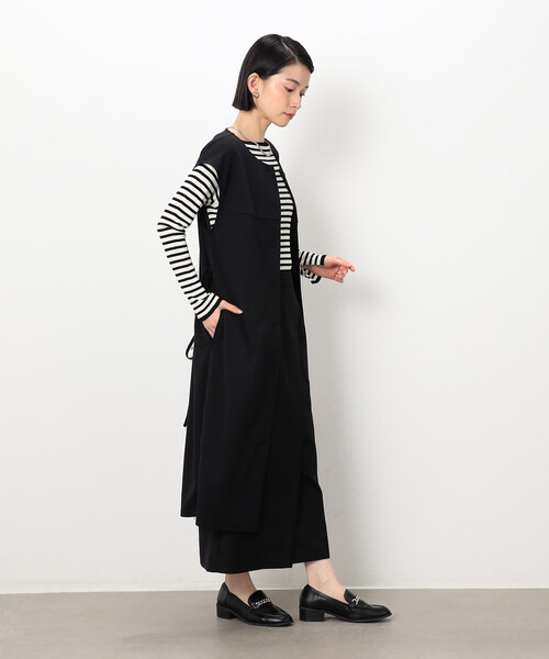 COMME CA ISM（コムサイズム）の「２ＷＡＹ ジレワンピース（ワンピース・レディース・ブラック/ライトグレー/ベージュ・FREE）」の7枚目の写真