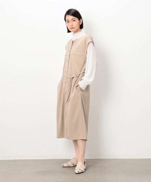 COMME CA ISM（コムサイズム）の「２ＷＡＹ ジレワンピース（ワンピース・レディース・ブラック/ライトグレー/ベージュ・FREE）」の14枚目の写真