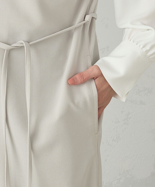 COMME CA ISM（コムサイズム）の「２ＷＡＹ ジレワンピース（ワンピース・レディース・ブラック/ライトグレー/ベージュ・FREE）」の9枚目の写真