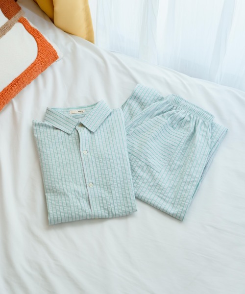 eLur(エラー)の「【eLur】ストライプパンツ(パジャマ)(その他パンツ・レディース・ライトブルー/アイボリー・FREE)」の19枚目の写真