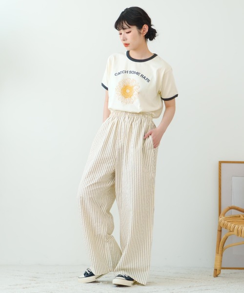 eLur(エラー)の「【eLur】ストライプパンツ(パジャマ)(その他パンツ・レディース・ライトブルー/アイボリー・FREE)」の20枚目の写真