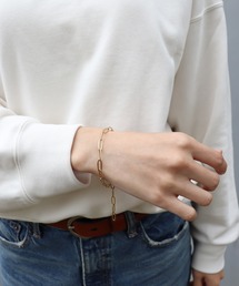 ieLS（イエルズ）の「金属アレルギー対応「ieLS」ステンレス　オーバルチェーンブレスレット（ブレスレット）」