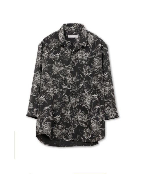 HIGH STREET(ハイストリート)の「HIGH STREET∴ラインフラワーショートウイング7分袖シャツ(シャツ/ブラウス・メンズ・アイボリー/ブラック・M/L/LL/S)」の17枚目の写真