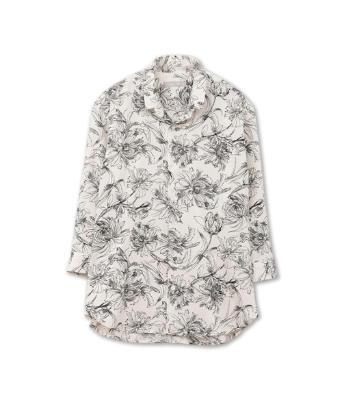 HIGH STREET(ハイストリート)の「HIGH STREET∴ラインフラワーショートウイング7分袖シャツ(シャツ/ブラウス・メンズ・アイボリー/ブラック・M/L/LL/S)」の18枚目の写真