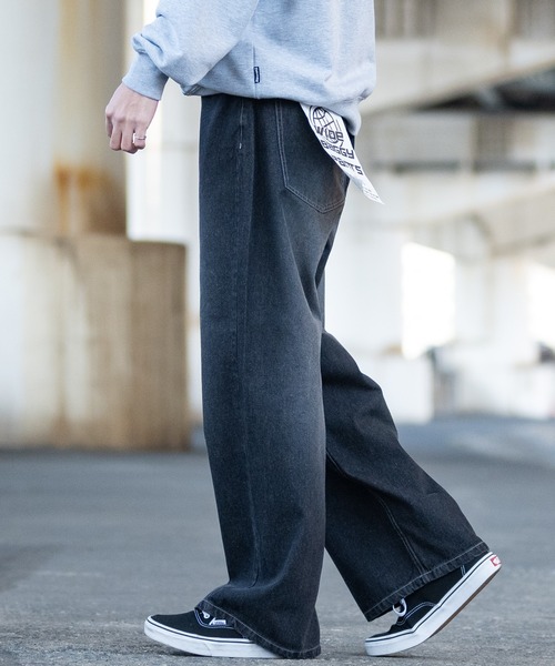 13】スラブデニムワイドバギーパンツ（デニムパンツ）｜JUNGLE STORM