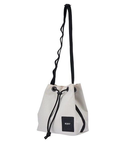 ROXY(ロキシー)の「SMART PURSE /ロキシー巾着ショルダーバック(ショルダーバッグ・レディース・ブラック/ベージュ・FREE)」の2枚目の写真