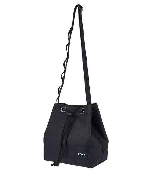 ROXY(ロキシー)の「SMART PURSE /ロキシー巾着ショルダーバック(ショルダーバッグ・レディース・ブラック/ベージュ・FREE)」の1枚目の写真