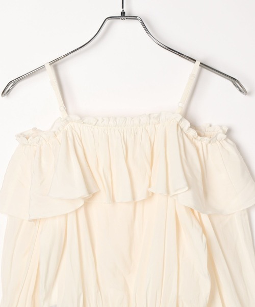 Heather（ヘザー）の「2WAYボリュームフリルブラウス　322068（シャツ/ブラウス・レディース・ピンク系その他/ブラック系その他/アイボリー/ブラック・FREE）」の10枚目の写真