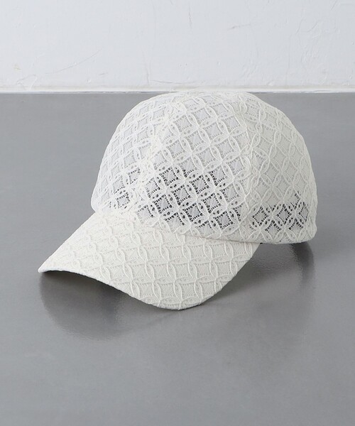 UNITED ARROWS(ユナイテッドアローズ)の「レース キャップ UV(キャップ・レディース・オフホワイト/ネイビー・FREE)」の19枚目の写真
