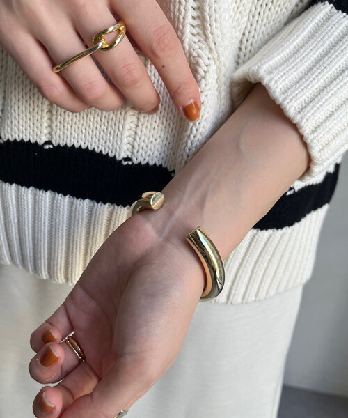 DouDou（ドゥドゥ）の「パイプバングル（ブレスレット・レディース・シルバー/ゴールド・FREE）」の18枚目の写真