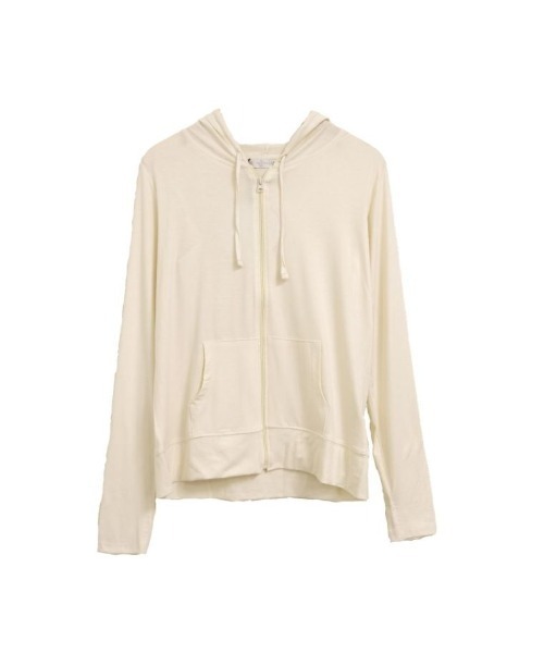 aquagarage（アクアガレージ）の「UV対策ジップアップパーカー（パーカー・レディース・イエロー/ベージュ/ブラック/アイボリー/ブルー/ラベンダー・L/M）」の8枚目の写真