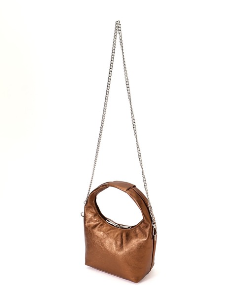 LAURA DI MAGGIO（ローラディマッジオ）の「(LAURA DI MAGGIO)ワンハンドルミニバッグ（ショルダーバッグ・レディース・ブルー/ブラウン・ONE SIZE）」の4枚目の写真