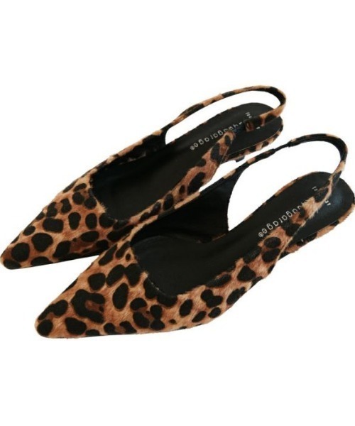 aquagarage(アクアガレージ)の「バックストラップローヒールパンプス(パンプス・レディース・レオパード/ブラック/シルバー・24.0cm/23.5cm/23.0cm)」の11枚目の写真