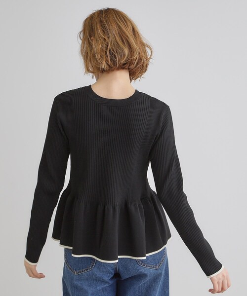 grove(グローブ)の「前後2WAYペプラムカーディガン(ニット/セーター・レディース・ブラック系4/ライトグレー系4/アイボリー系4・01/02/03/04/05)」の20枚目の写真