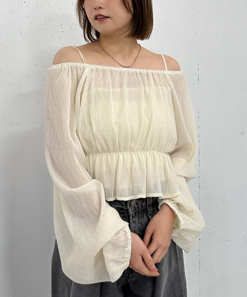 archives（アルシーヴ）の「花柄アソート楊柳ブラウスアンサンブル（シャツ/ブラウス・レディース・オフホワイト/ピンク/ブラック/アイボリー・MEDIUM）」の2枚目の写真