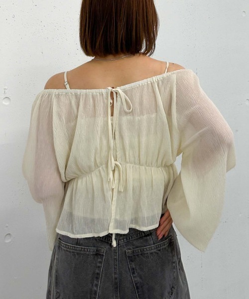 archives（アルシーヴ）の「花柄アソート楊柳ブラウスアンサンブル（シャツ/ブラウス・レディース・オフホワイト/ピンク/ブラック/アイボリー・MEDIUM）」の11枚目の写真