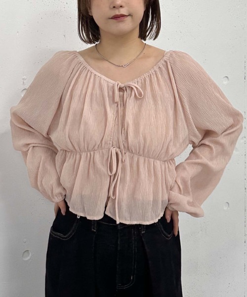 archives（アルシーヴ）の「花柄アソート楊柳ブラウスアンサンブル（シャツ/ブラウス・レディース・オフホワイト/ピンク/ブラック/アイボリー・MEDIUM）」の19枚目の写真