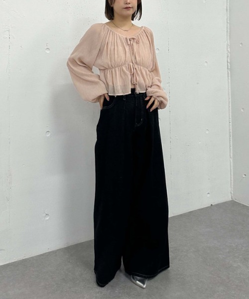 archives（アルシーヴ）の「花柄アソート楊柳ブラウスアンサンブル（シャツ/ブラウス・レディース・オフホワイト/ピンク/ブラック/アイボリー・MEDIUM）」の22枚目の写真