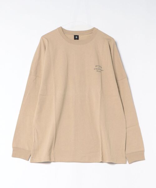 sunny branch(サニーブランチ)の「バックプリントドルマンスリーブTシャツ(Tシャツ/カットソー・メンズ・ベージュ・LARGE)」の1枚目の写真