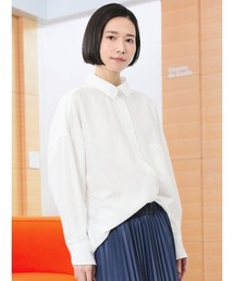 m.f.editorial | 【ウォッシャブル】m.f.エディトリアル レディース レギュラーカラー 長袖コクーンブラウス(シャツ/ブラウス)