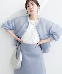 natural couture（ナチュラルクチュール）の「メッシュダンボールWZIPブルゾン（ブルゾン・レディース）」