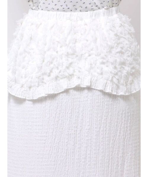 merry jenny（メリージェニー）の「ガーターフリルスカート（スカート・レディース・アイボリー/オフホワイト・FREE）」の6枚目の写真