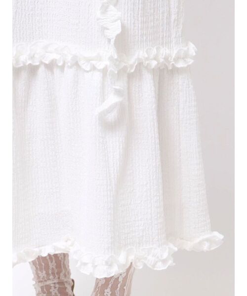 merry jenny（メリージェニー）の「ガーターフリルスカート（スカート・レディース・アイボリー/オフホワイト・FREE）」の7枚目の写真