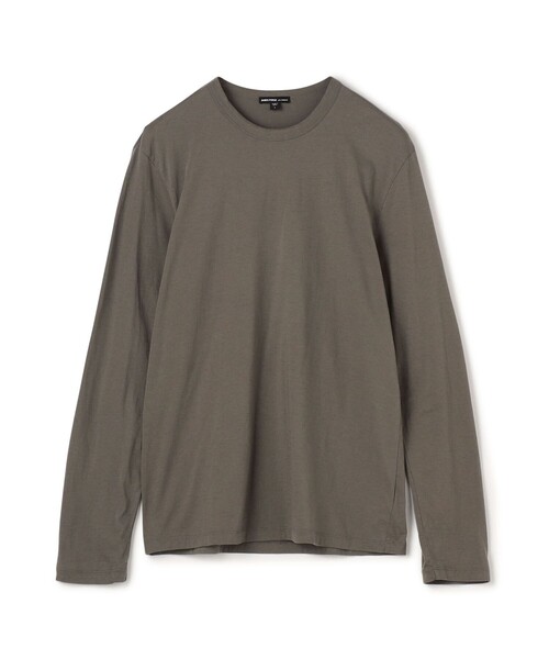JAMES PERSE(ジェームスパース)の「リュクスジャージー ロングスリーブTシャツ MELJ3246(Tシャツ/カットソー・メンズ・ダークグリーン・1/2/0)」の1枚目の写真