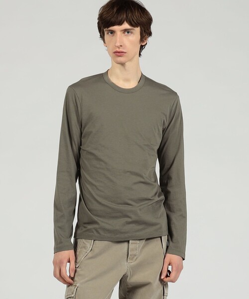 JAMES PERSE(ジェームスパース)の「リュクスジャージー ロングスリーブTシャツ MELJ3246(Tシャツ/カットソー・メンズ・ダークグリーン・1/2/0)」の9枚目の写真
